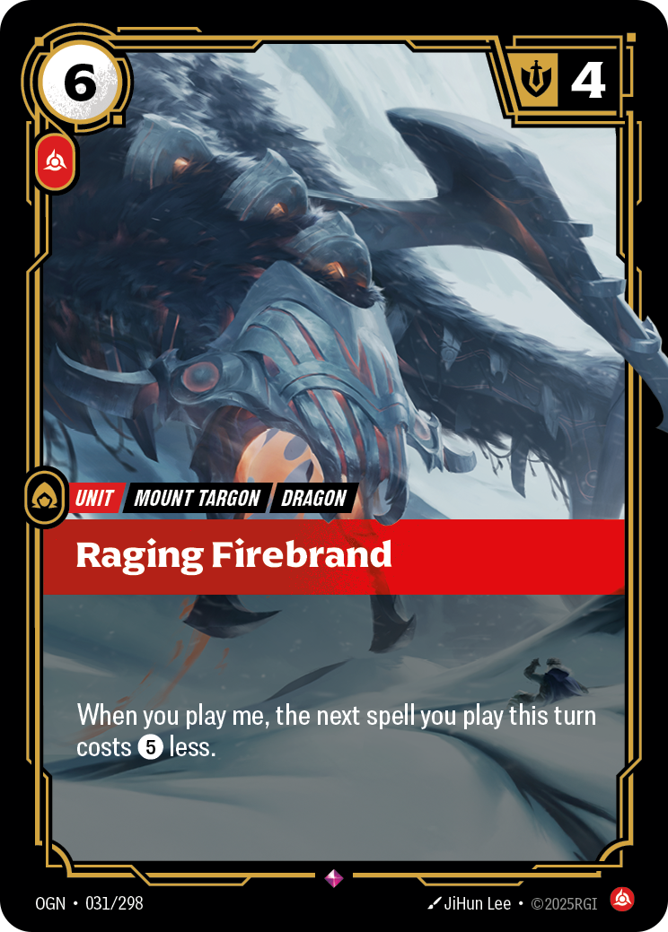 Raging Firebrand — Origins — Rare — Unit