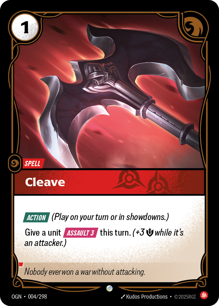 Cleave — Origins — Common — Spell