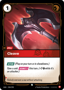 Cleave — Origins — Common — Spell