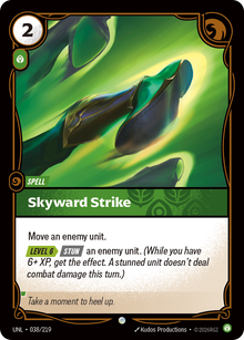 Skyward Strike — Unleashed — Common — Spell