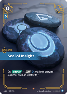 Seal of Insight — Origins — Epic — Gear