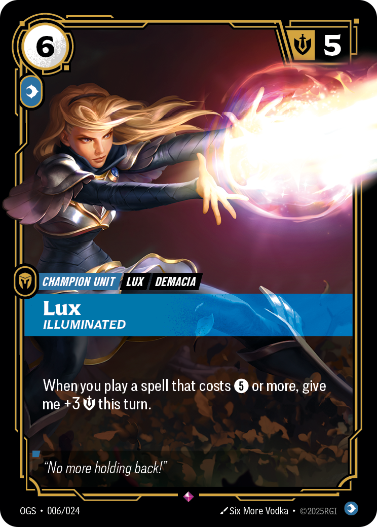 Lux, Illuminated — Proving Grounds — Rare — Unit