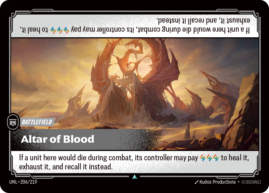Altar of Blood — Unleashed — Uncommon — Battlefield