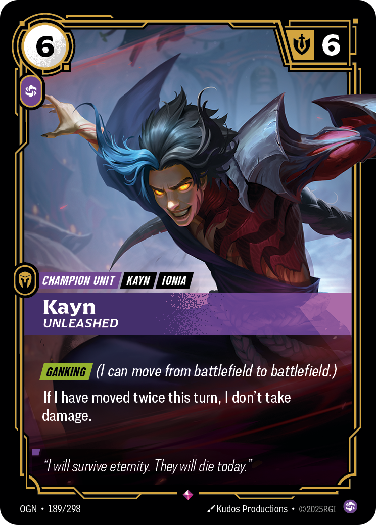 Kayn, Unleashed — Origins — Rare — Unit