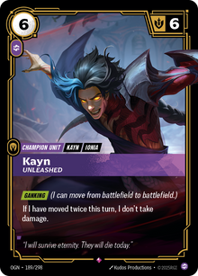 Kayn, Unleashed — Origins — Rare — Unit