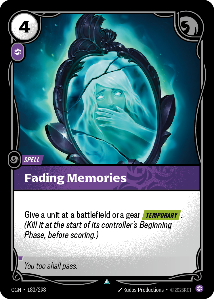 Fading Memories — Origins — Uncommon — Spell