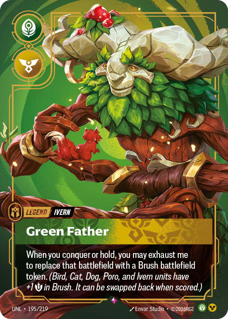 Ivern - Green Father — Unleashed — Rare — Legend