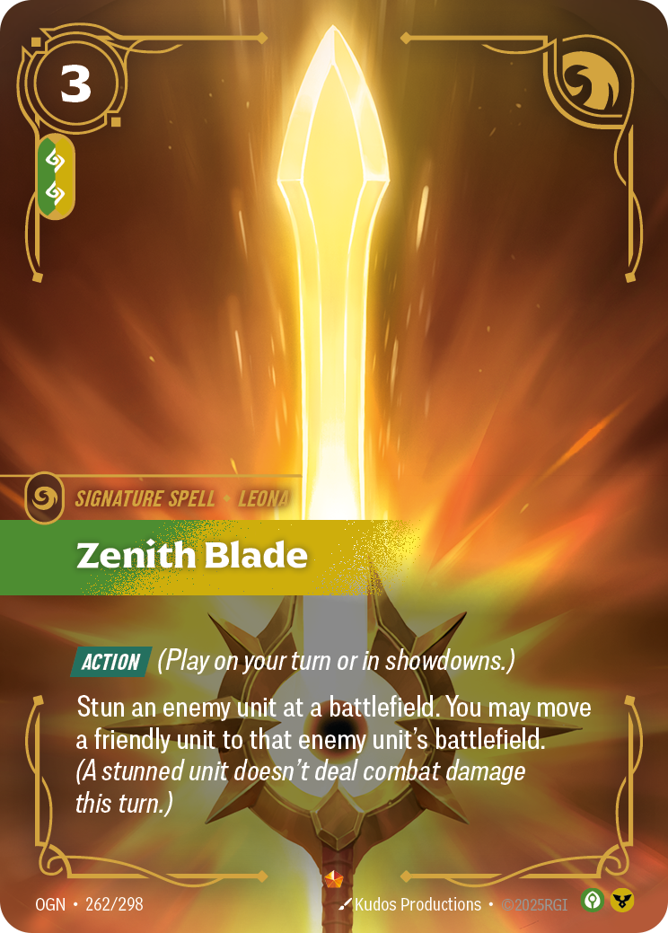 Zenith Blade — Origins — Epic — Spell