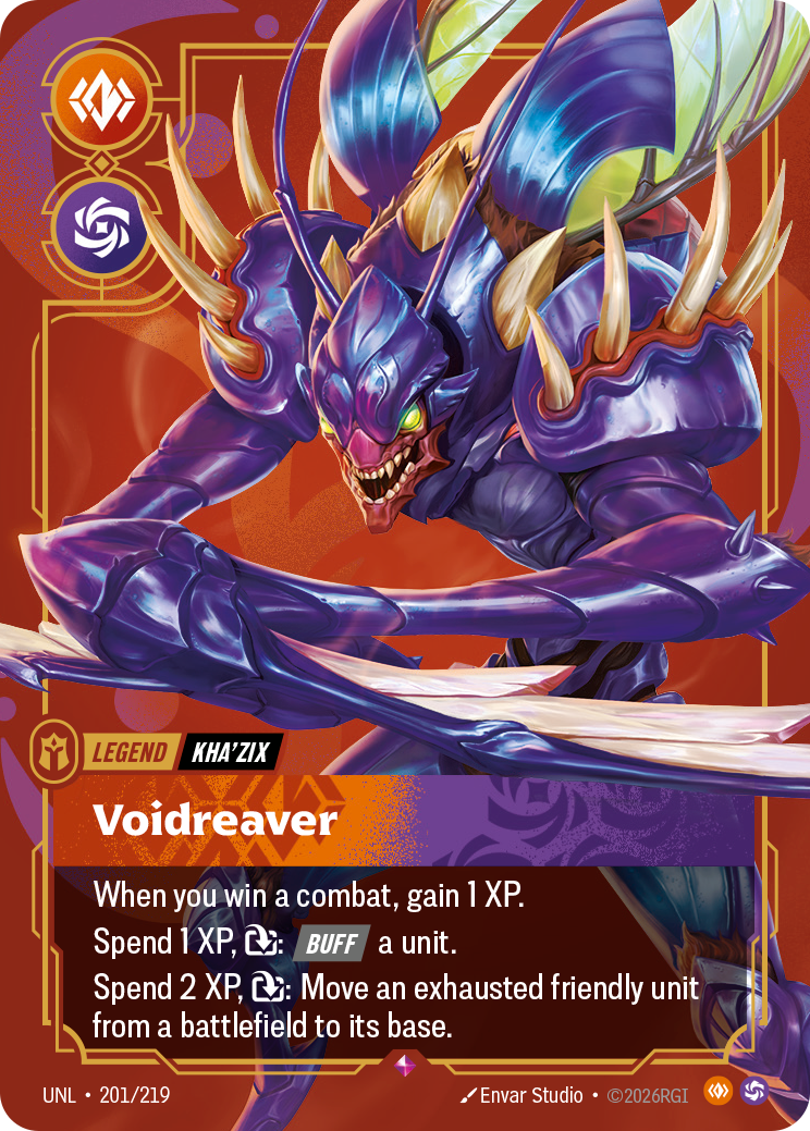 Kha'Zix - Voidreaver — Unleashed — Rare — Legend
