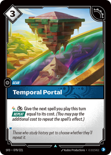Temporal Portal — SFD — Uncommon — Gear