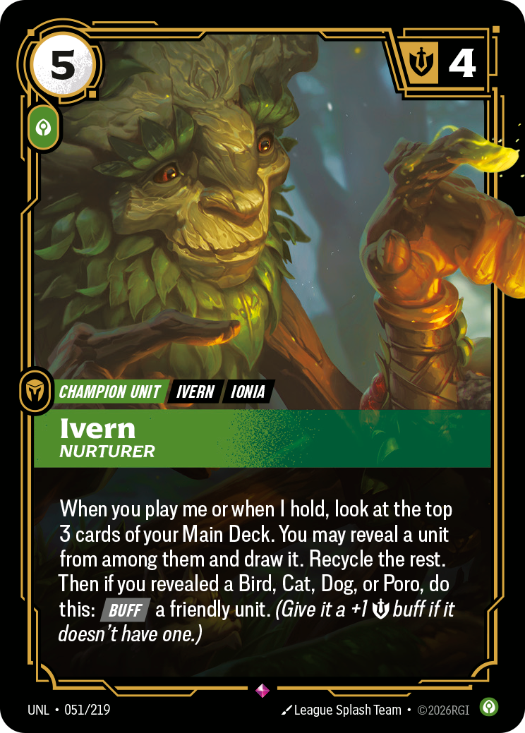 Ivern - Nurturer — Unleashed — Rare — Unit