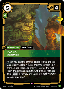 Ivern - Nurturer — Unleashed — Rare — Unit