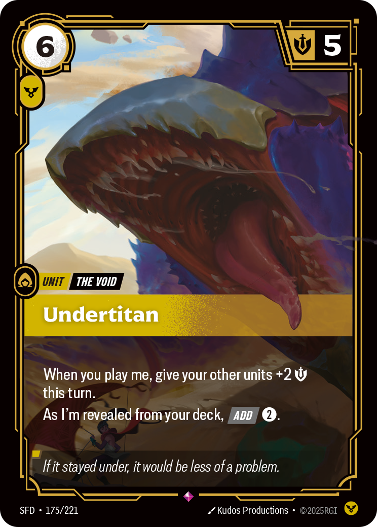 Undertitan — SFD — Rare — Unit