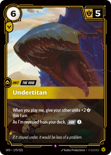 Undertitan — SFD — Rare — Unit