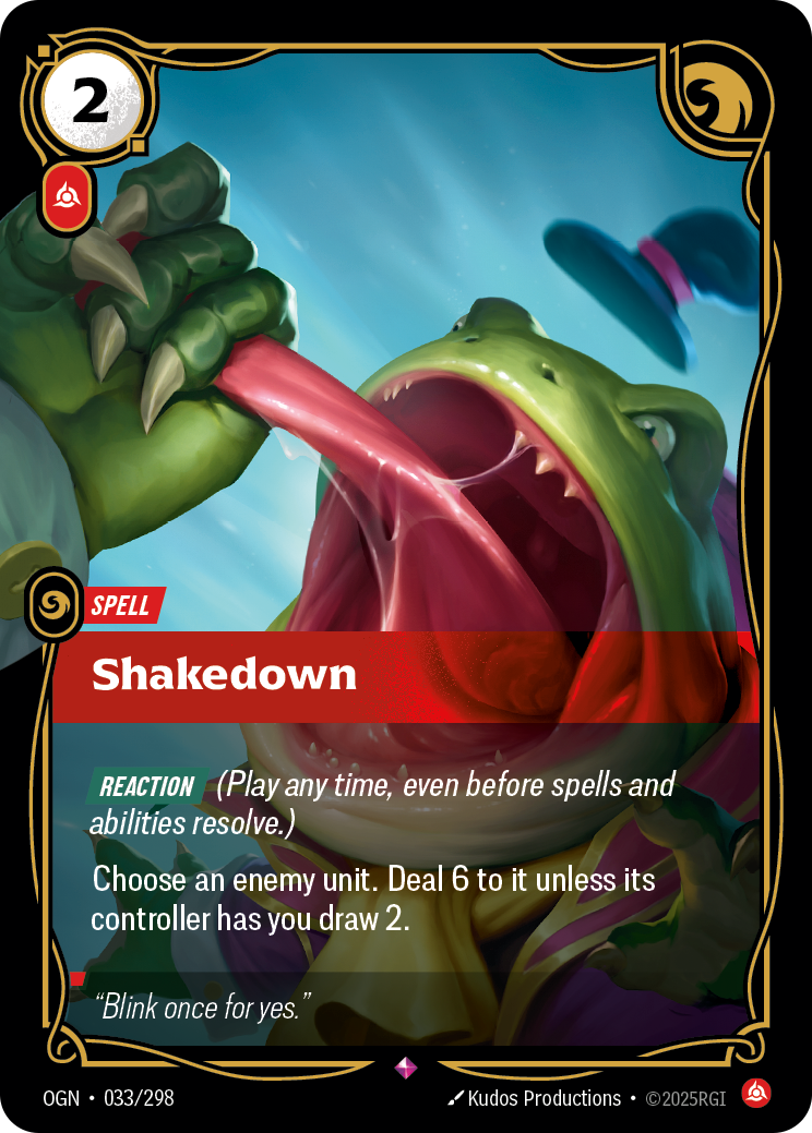 Shakedown — Origins — Rare — Spell
