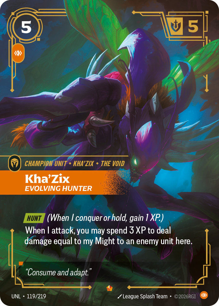 Kha'Zix - Evolving Hunter — Unleashed — Epic — Unit