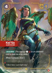 Kai'Sa, Survivor — Origins — Showcase — Unit