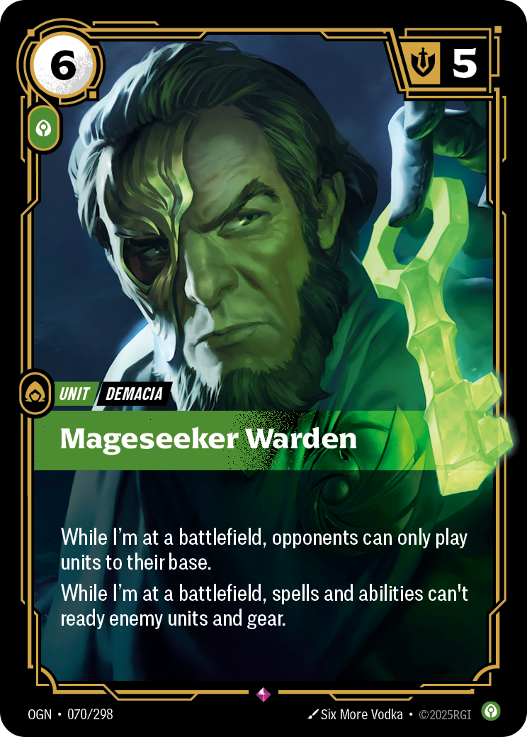 Mageseeker Warden — Origins — Rare — Unit