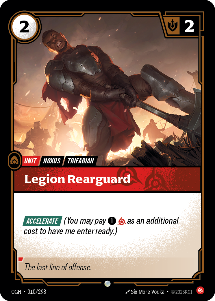 Legion Rearguard — Origins — Common — Unit