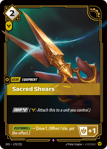 Sacred Shears — SFD — Rare — Gear