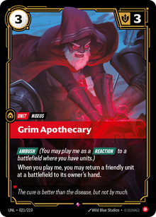 Grim Apothecary — Unleashed — Rare — Unit
