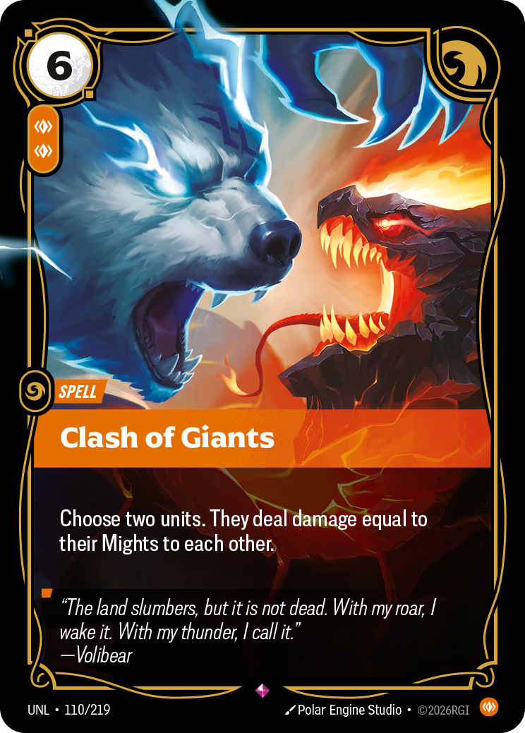 Clash of Giants — Unleashed — Rare — Spell