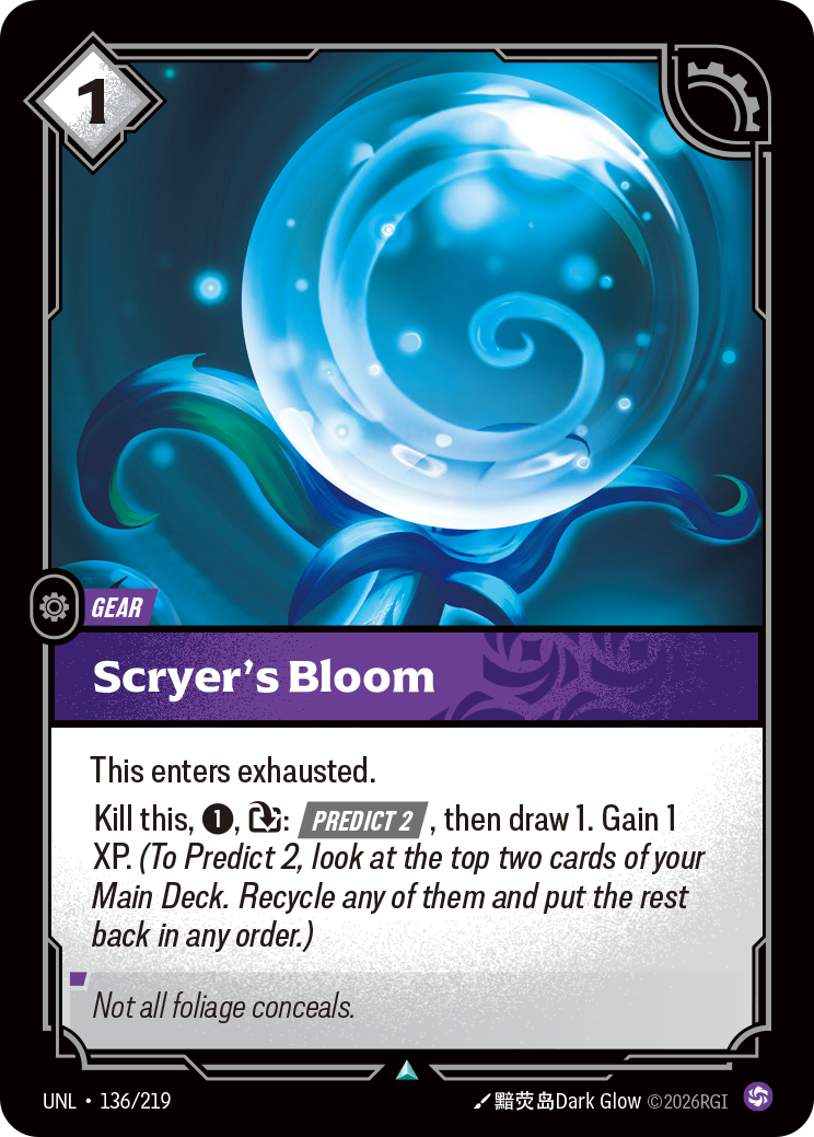 Scryer's Bloom — Unleashed — Uncommon — Gear