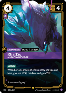 Kha'Zix - Mutating Horror (Alternate Art) — Unleashed — Showcase — Unit