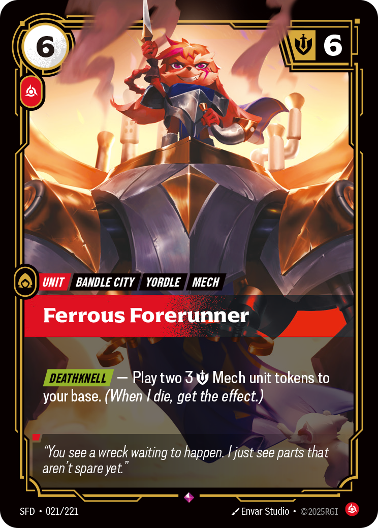 Ferrous Forerunner — SFD — Rare — Unit