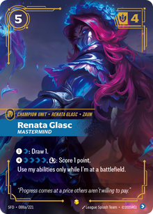 Renata Glasc, Mastermind — SFD — Showcase — Unit