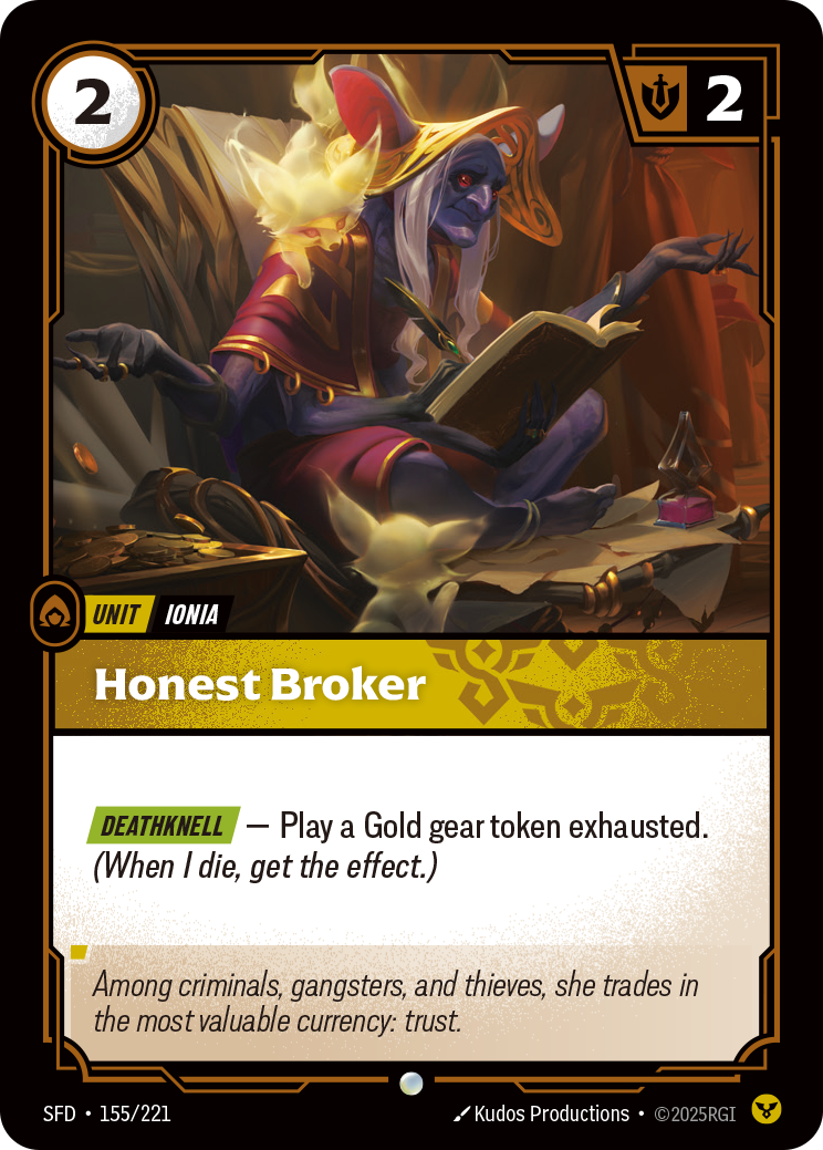 Honest Broker — SFD — Common — Unit