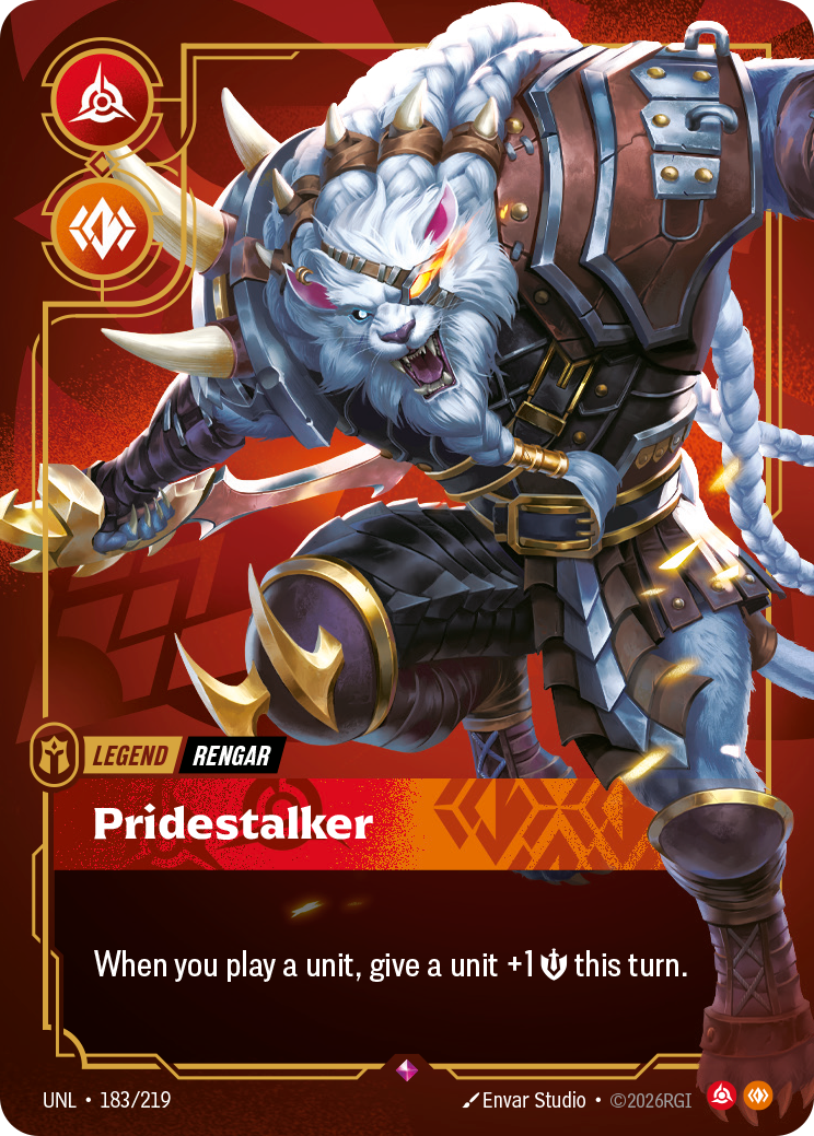 Rengar - Pridestalker — Unleashed — Rare — Legend