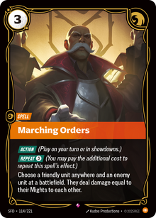 Marching Orders — SFD — Rare — Spell