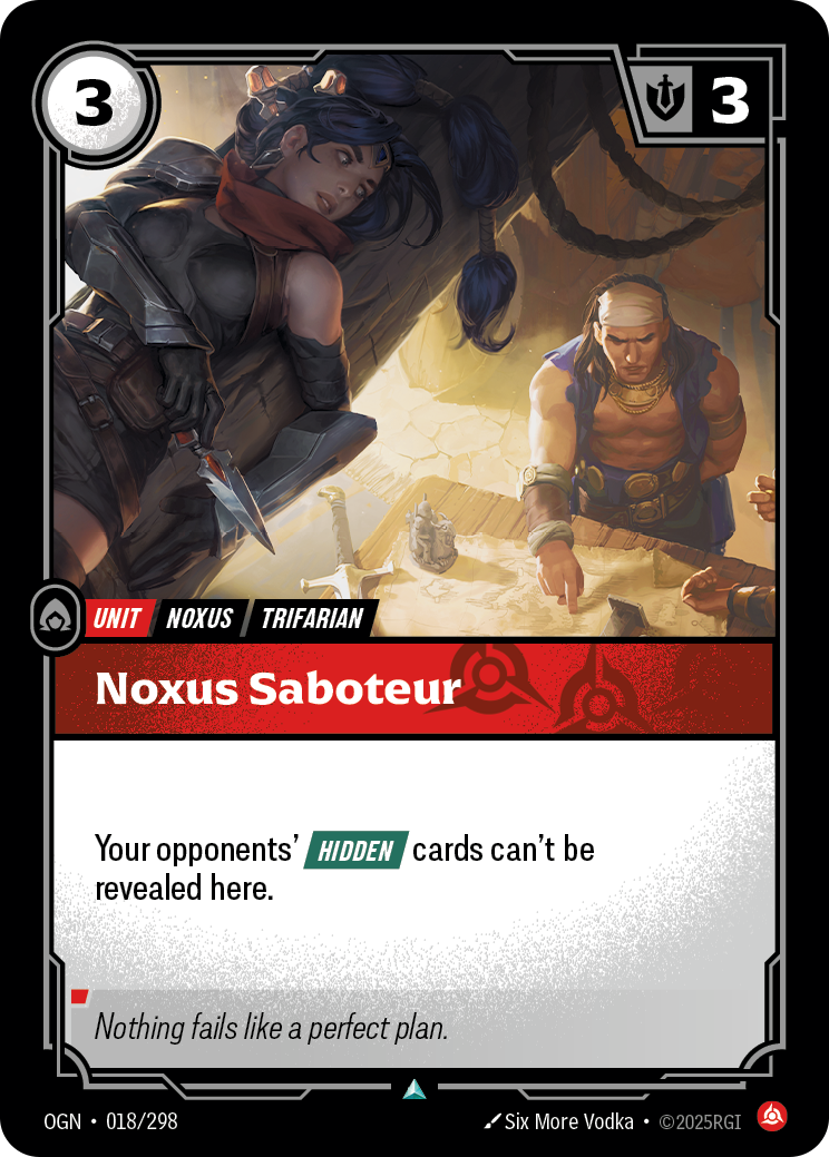 Noxus Saboteur — Origins — Uncommon — Unit