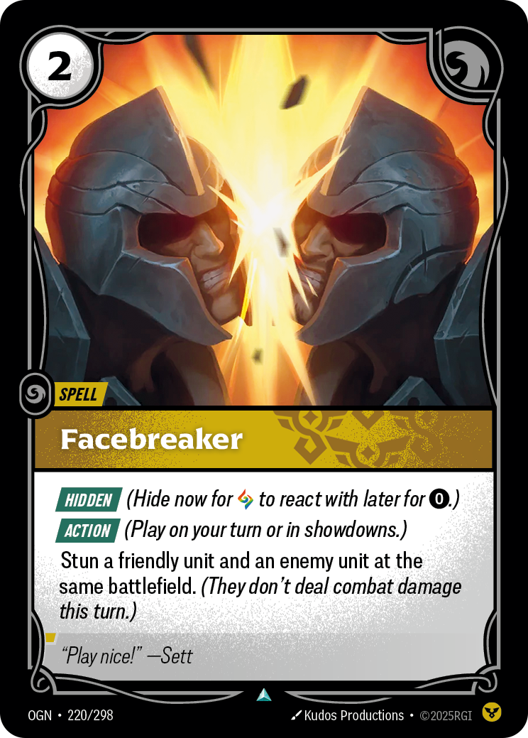 Facebreaker — Origins — Uncommon — Spell