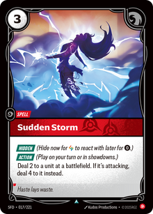Sudden Storm — SFD — Uncommon — Spell