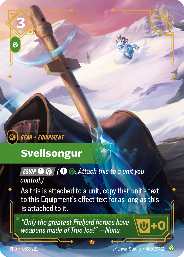 Svellsongur — SFD — Epic — Gear