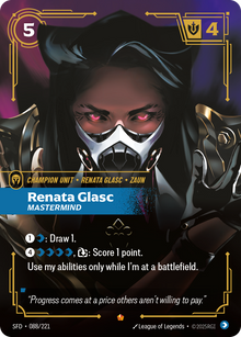 Renata Glasc, Mastermind — SFD — Epic — Unit