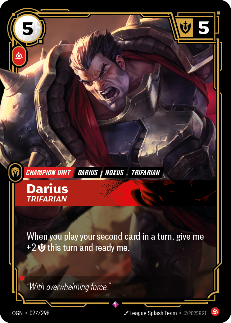 Darius, Trifarian — Origins — Rare — Unit