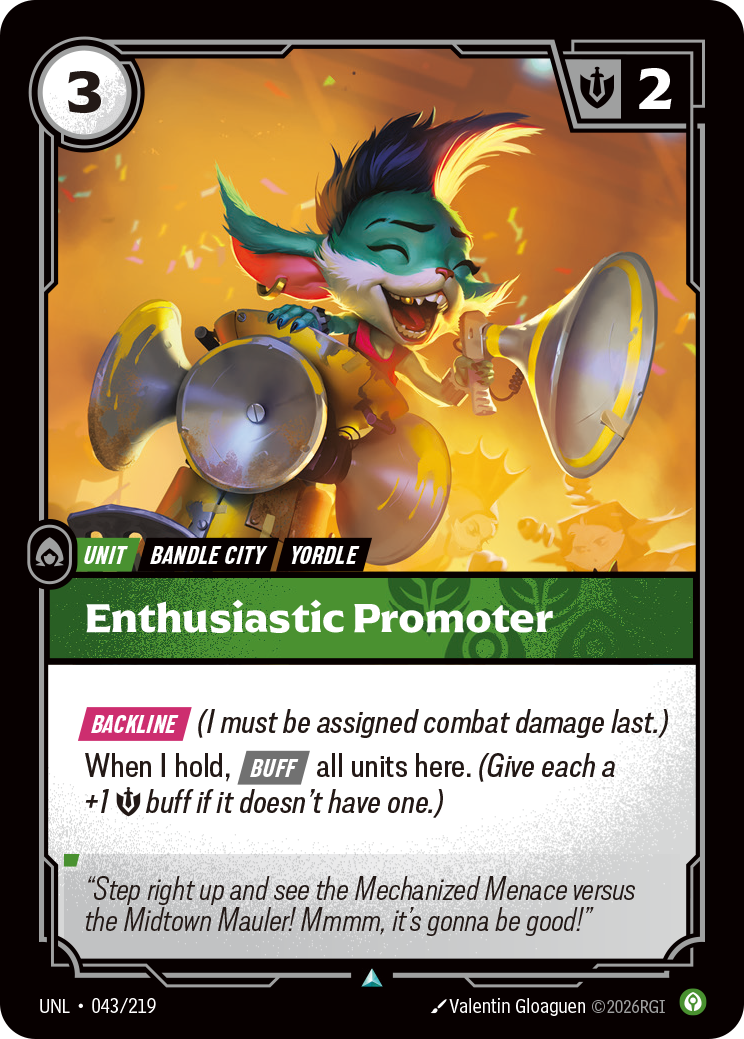 Enthusiastic Promoter — Unleashed — Uncommon — Unit