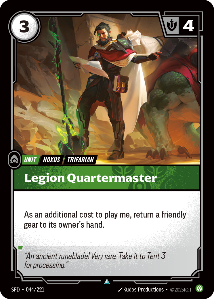 Legion Quartermaster — SFD — Uncommon — Unit