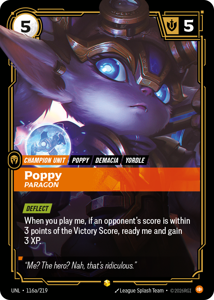 Poppy - Paragon (Alternate Art) — Unleashed — Showcase — Unit