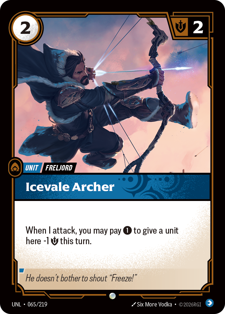 Icevale Archer — Unleashed — Common — Unit