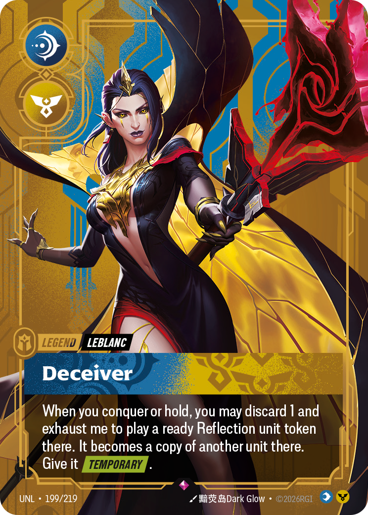 LeBlanc - Deceiver — Unleashed — Rare — Legend