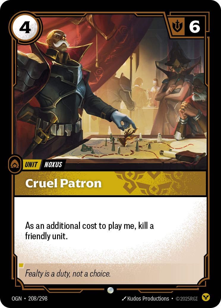 Cruel Patron — Origins — Common — Unit