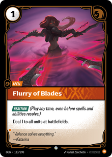 Flurry of Blades — Origins — Common — Spell