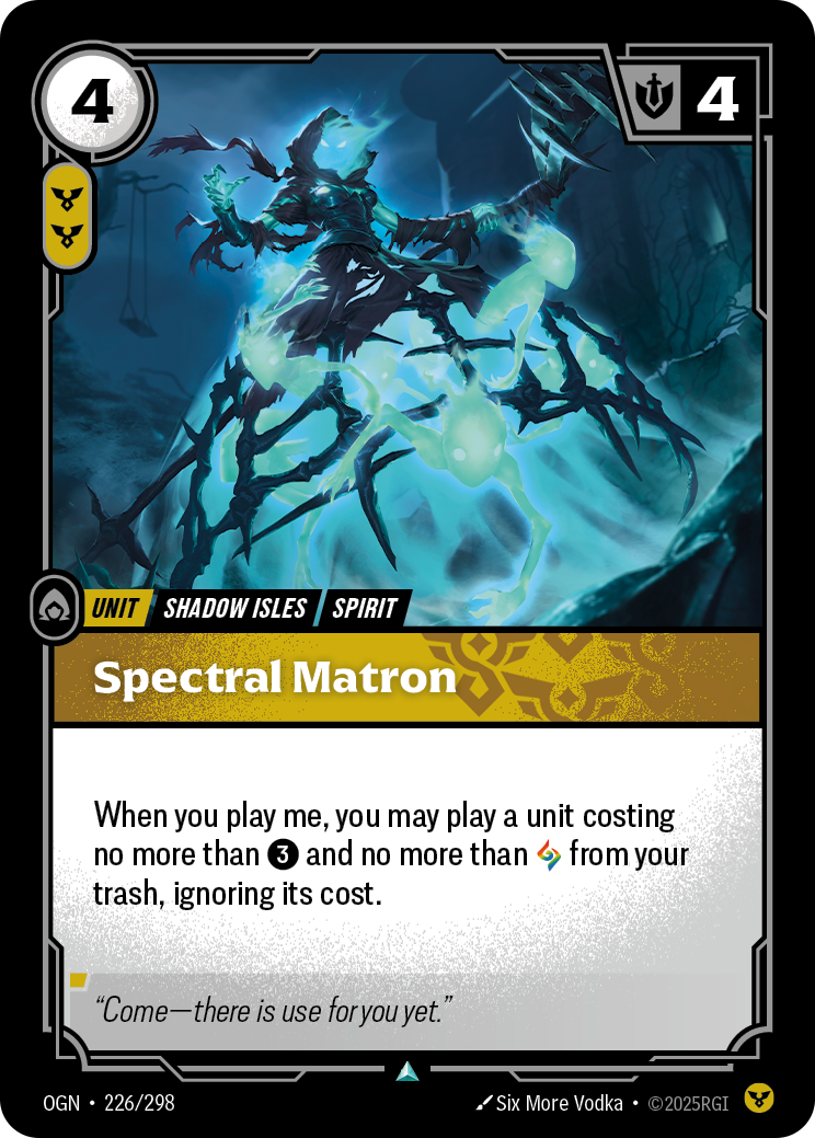 Spectral Matron — Origins — Uncommon — Unit