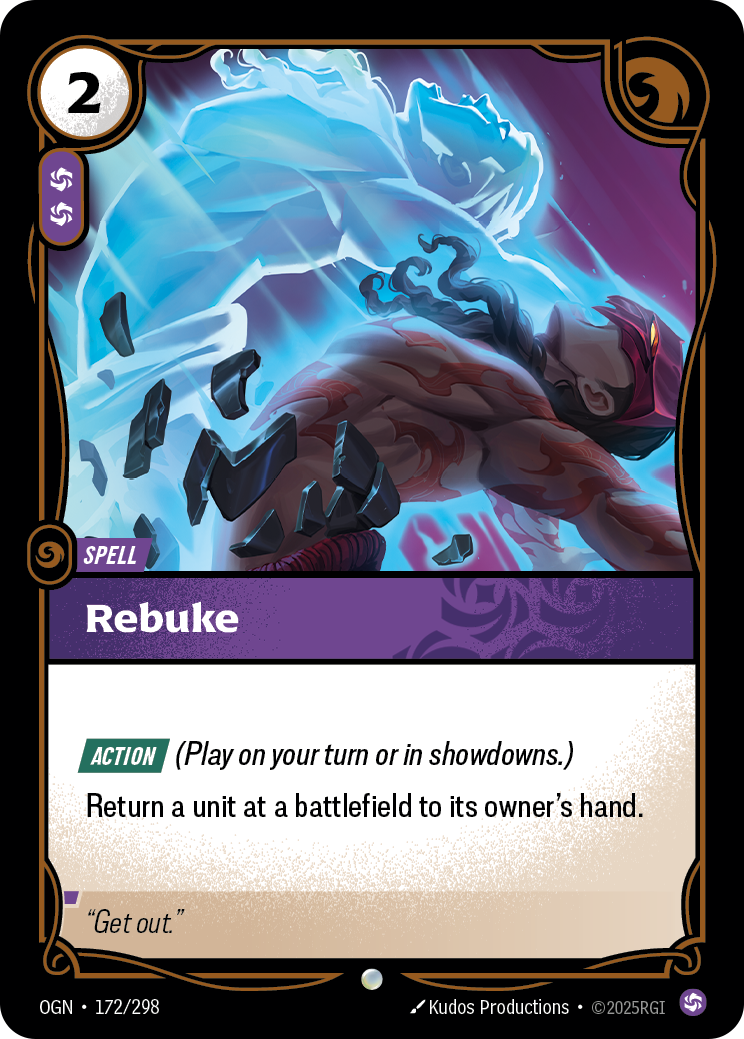 Rebuke — Origins — Common — Spell