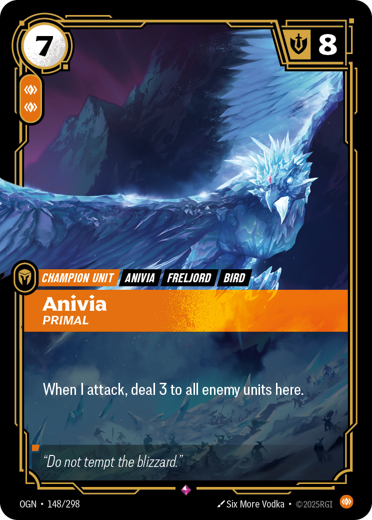 Anivia, Primal — Origins — Rare — Unit
