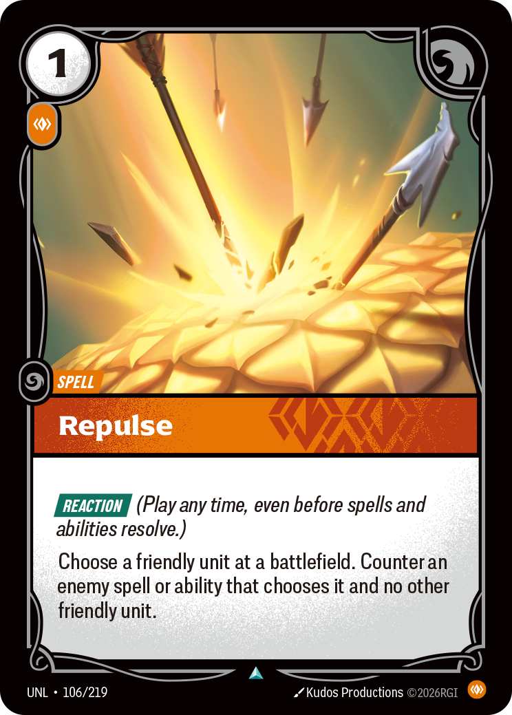 Repulse — Unleashed — Uncommon — Spell